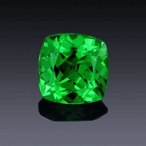 Tsavorite Green 5.77 x 5.72 MM Cushion Shape Loose Gemstones 1.