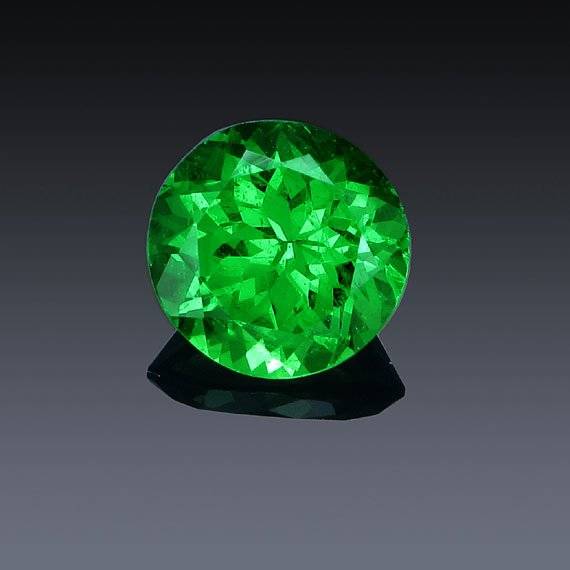 Tsavorite Green 6.46 x 6.54 MM Round Shape Loose Gemstones 1.043